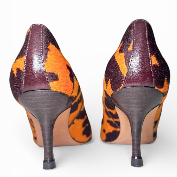 Vintage Manolo Blahnik Pony Hair Animal Print Pumps - Picture 9 of 9